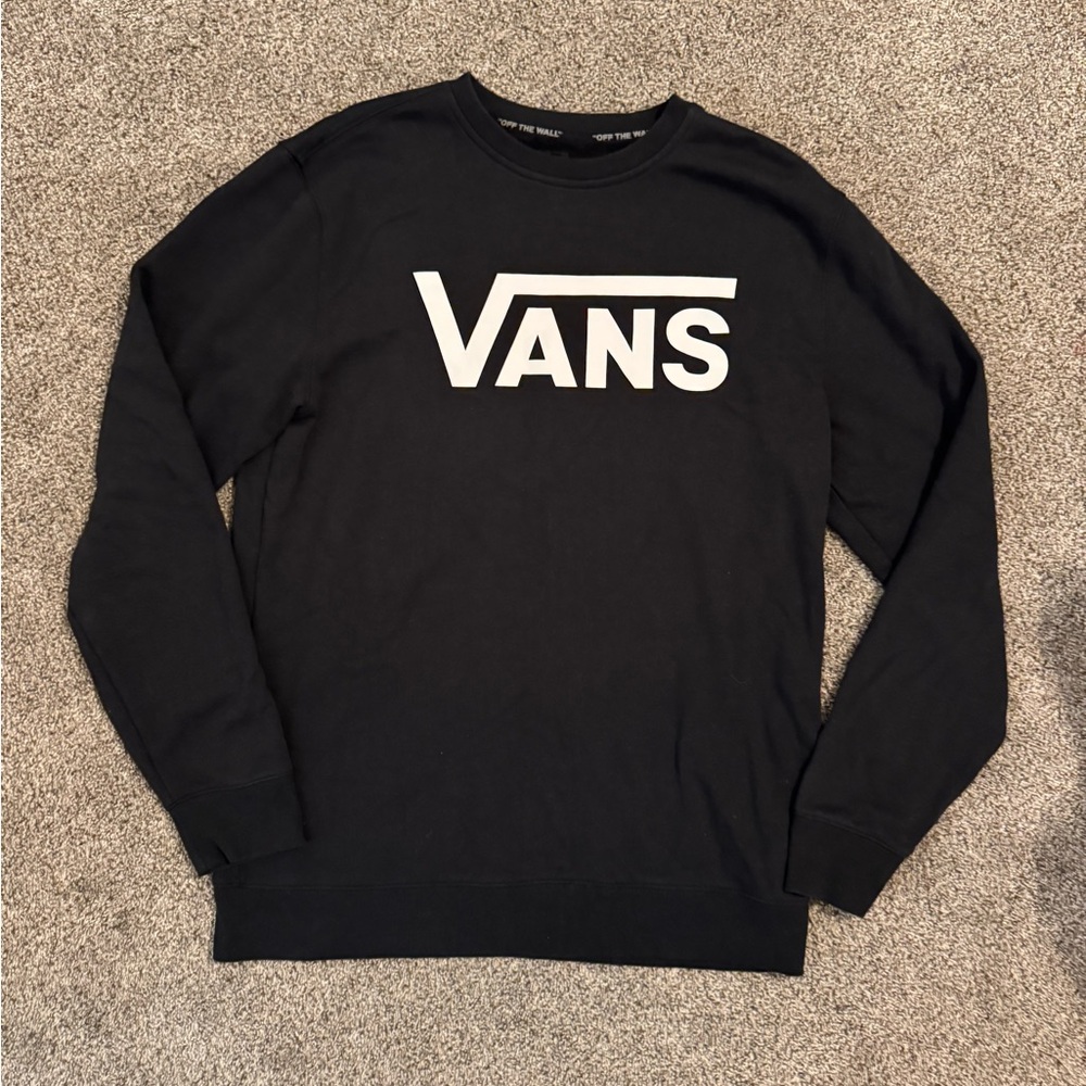 Vans Black Crewneck Sweater for Men